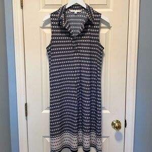 NWOT Max Studio Sleeveless Collared Swing Dress